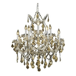 Elegant Lighting - Elegant Lighting 2800D27C-GT/SS Chandelier Maria Theresa - Chandeliers