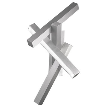 Modern Forms Chaos Wall Sconce in Brushed Aluminum
