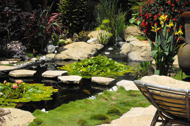 This is an example of a mediterranean landscaping in Santa Barbara.