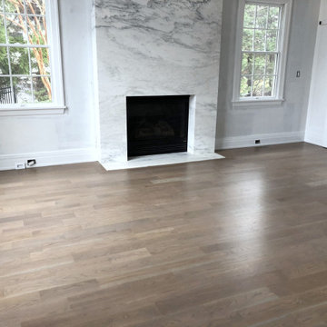 DIX HILLS: 5" WHITE OAK INSTALLED & FINISHED WITH 4 PART CUSTOM STAIN