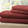 Becky Cameron Premium Ultra Soft Luxury 4-Piece Bed Sheet Set, Twin, Burgundy