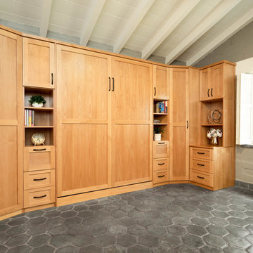 Guest Room Wallbed and Custom Cabinetry