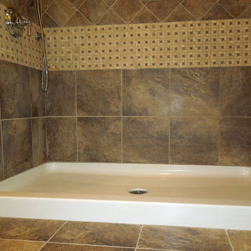 Generous shower: easy for all to use.