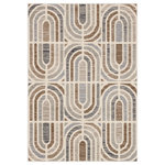Mohawk Home - Mohawk Home Woven Westpoint Area Rug, Beige, 5' 3" x 7' 6" - Live in luxurious style with the Mohawk Home Westpoint Area Rug featuring a contemporary geometric design in a versatile neutral beige and grey color palette combination. Flawlessly finished with advanced machine woven technology, this area rug offers a lavish soft feel, brilliant color clarity, and richly defined details with the dependable durability needed for busy households. Available in scatters, runners, and popular sizes such as 5" x 8" and 8" x 10", this area rug is a great choice for adding style to a variety of spaces in your home such as the living room, dining room, bedroom, office, kitchen, hallway, entryway, and more.