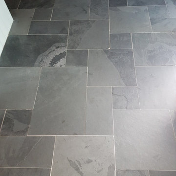 Cleaning and Sealing Riven Slate Floor Tiles in Horsforth