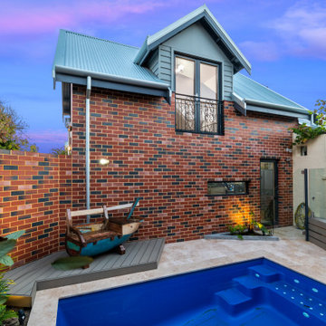 Pool Court to Garage & Attic