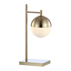 frosted globe table lamp
