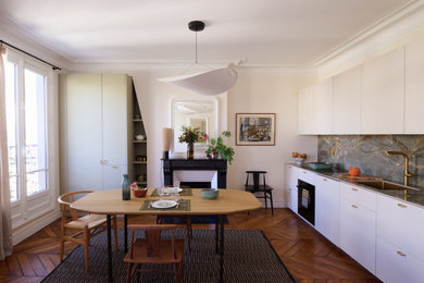 Idée de décoration pour une cuisine design.