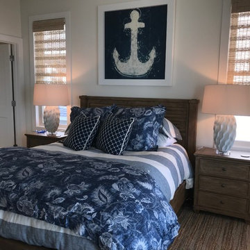 Long Beach Island Blue and White Beach House New Construction