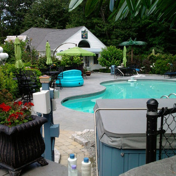 A beautiful creation & healthy koi pond