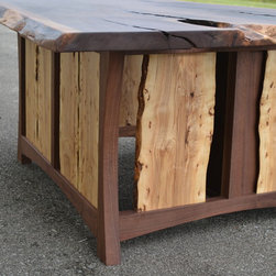 Live Edge Walnut Executive Desk - Desks And Hutches