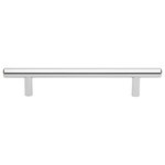 GlideRite Hardware - 5" Center Solid Steel 7-3/8" Bar Pull, Polished Chrome, Set of 10 - Give your bathroom or kitchen cabinets a contemporary look with this pack of solid steel handles with 5-inch screw spacing. These bar pulls add a modern touch to even the most traditional of cabinets and are a quick and inexpensive way to refresh a kitchen or bathroom. Standard #8-32 x 1-inch installation screws are included.