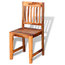 VidaXL Dining Chairs, Set of 4, Solid Sheesham Wood