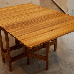 Zebrawood Foldable Table - Dining Tables