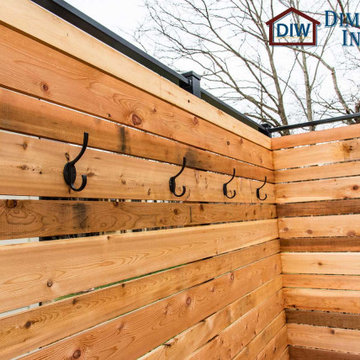 Composite and Cedar Deck for 7 Person Hot Tub Spa in Columbia