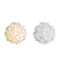 Akari Lanterns - DELUXE Spades Hanging Pendant Lamp - Pendant Lighting