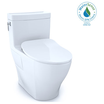 Toto Aimes OneP Elong 1.28 GPF Toilet With CEFIONTECT and Seat Colonial White