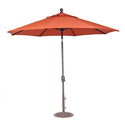 Christy Sports 9' Push Tilt Market Umbrella Burnt Orange - Outdoor Umbrellas