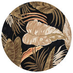KAS Rugs & Home - Havana 2616 Midnight Rainforest Rug, 7'6" Round - Havana 2616 Midnight Rainforest 7'6" Round. Hand-Tufted of 100% Wool with Cotton Backing. Made in India. Vacuum regularly & spot clean stains. Professional cleaning recommended periodically.