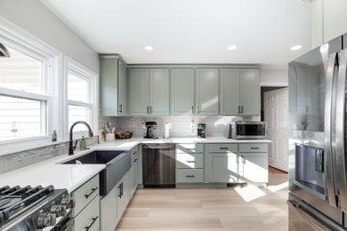 Example of a cottage kitchen design in Wichita