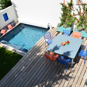 Petite terrasse avec piscine