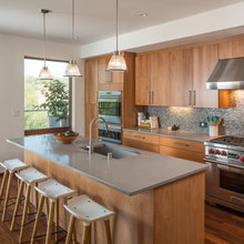 White Oak kitchen and bath