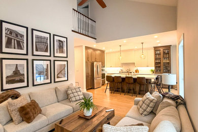 Living room - contemporary living room idea in Toronto