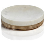 Zodax - Verdi Marble and Balsa Wood Soap Dish - Stylish and practical, this marble soap dish makes an attractive addition to any bathroom. The beautifully polished marble body with balsa wood base adds a touch of elegance to your bath space.   *Polished marble *Balsa wood base *Keeps counter tops clean and tidy with its minimalist design *Slightly curved center  *Weighty and elegant *Wipe with damp cloth