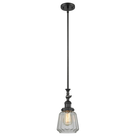 Innovations 206BKG142 Light Pendant Franklin Restoration Matte Black