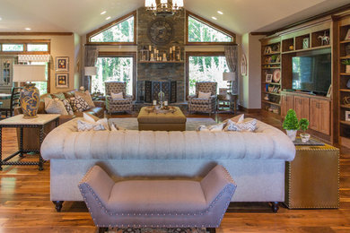 Inspiration for a traditional family room in Other.