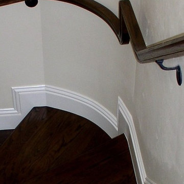 Twisted Iron Baskets & Wood Newels, Double Flared Bottom - Quail West