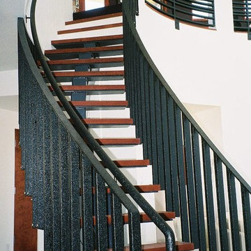 Powder Coated Steel Stair Unit