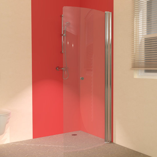 Unishower - UniArc 850 Hinged Wet Room Shower Screen - Shower Panels And Columns