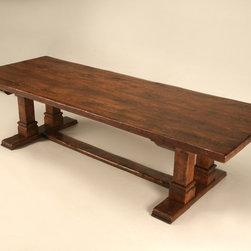 Rustic French Farmhouse 3" Custom Trestle Table - Products