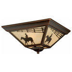 Vaxcel - Vaxcel T0109 Trail - Three Light Outdoor Flush Mount - Inspired by the sprawling landscapes and ranches oTrail Three Light Ou Burnished Bronze Amb *UL Approved: YES Energy Star Qualified: n/a ADA Certified: n/a  *Number of Lights: Lamp: 3-*Wattage:60w Medium Base bulb(s) *Bulb Included:No *Bulb Type:Medium Base *Finish Type:Burnished Bronze