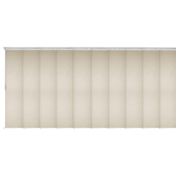 Natalia 10-Panel Track Extendable Vertical Blinds 120-218"W