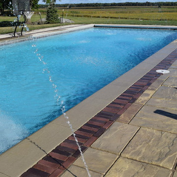 Custom Concrete Inground Pool with Laminar Jets - Independence, Iowa