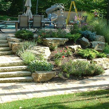Steps and outcroppings