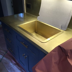 Burnished Brass Sink - Kitchen Sinks