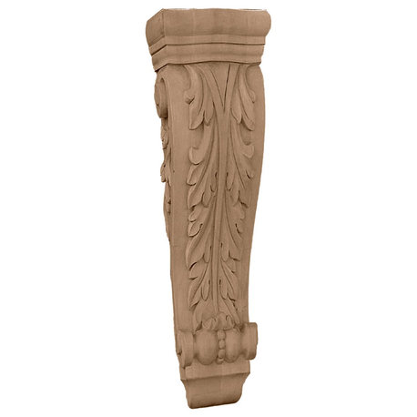 Extra Large Farmingdale Acanthus Pilaster Corbel, 8 1/4"W x 4 3/4"D x 35"H, Lind