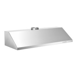 Bertazzoni 48" Pro Series Wall Mount Canopy Range Hood, Stainless | KU48PRO1X - Range Hoods And Vents