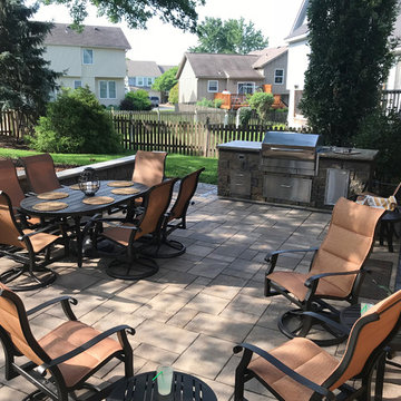 Kansas Paver Patio with Grilling Station, Dining, and Entertaining space!