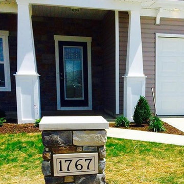 Stone Address Block and Yard Light