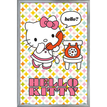 Hello Kitty Hello Poster, Silver Framed Version