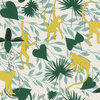 Animal Print Tropical Wallpaper, Orange, Sample