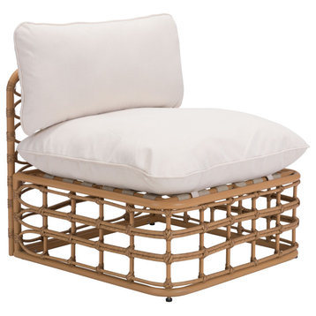 Kapalua Middle Chair, Beige & Natural