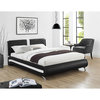 Camden Isle Carlton Black Faux Leather Upholstered Queen Bed