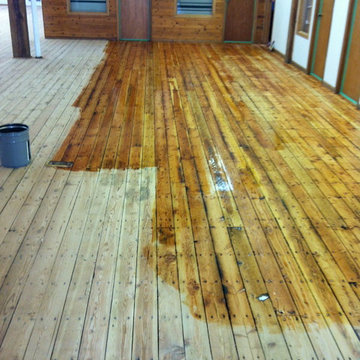 sanding and refinishing with oil base finish.