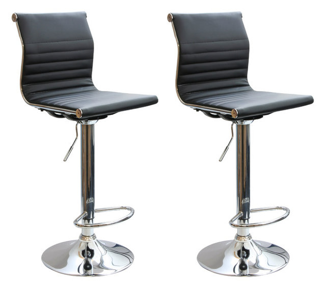AmeriHome 2 Piece Padded Bar Stool Set Contemporary Bar Stools And