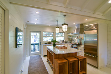 Kitchen - coastal kitchen idea in Charleston